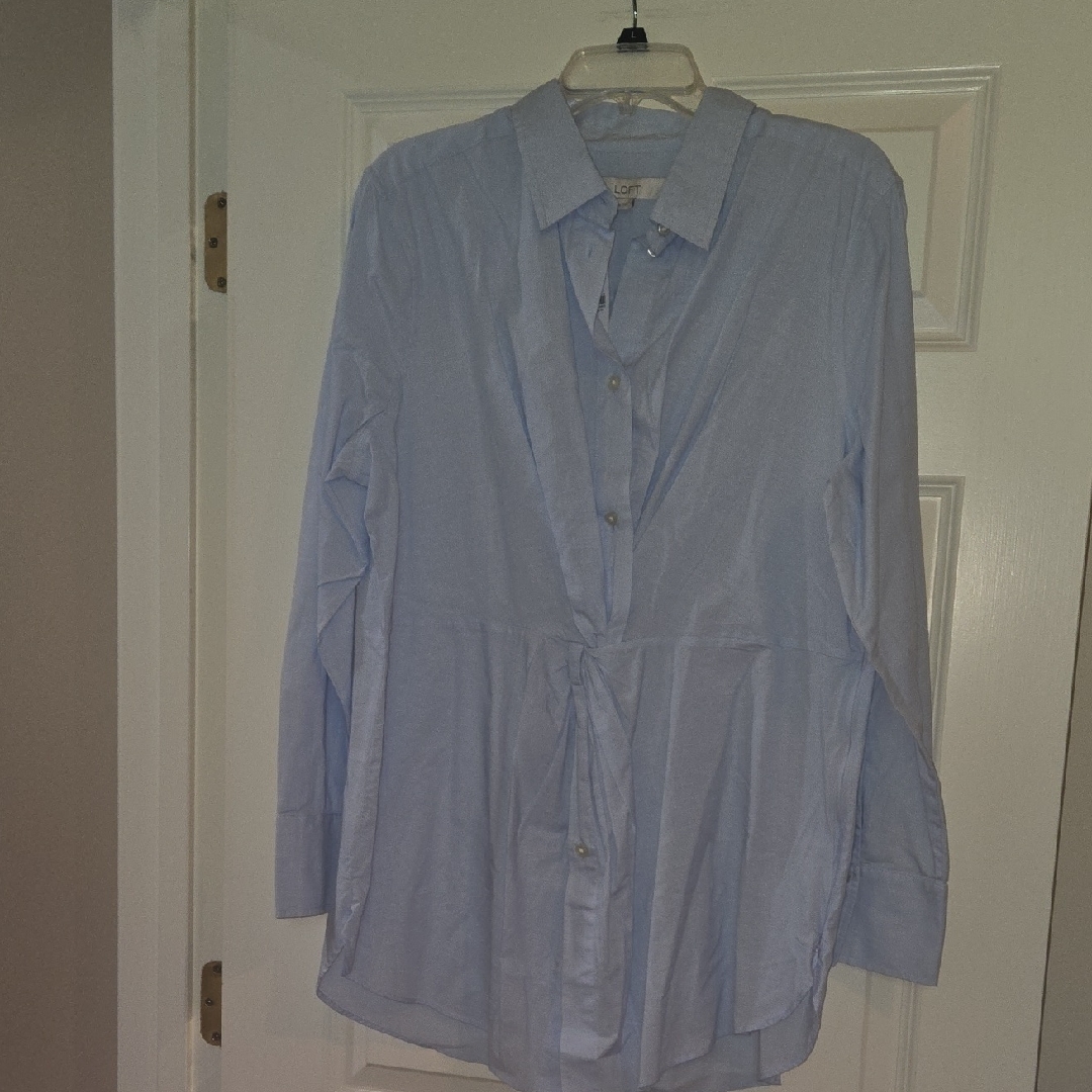 Loft Light Blue Collared Shirt
